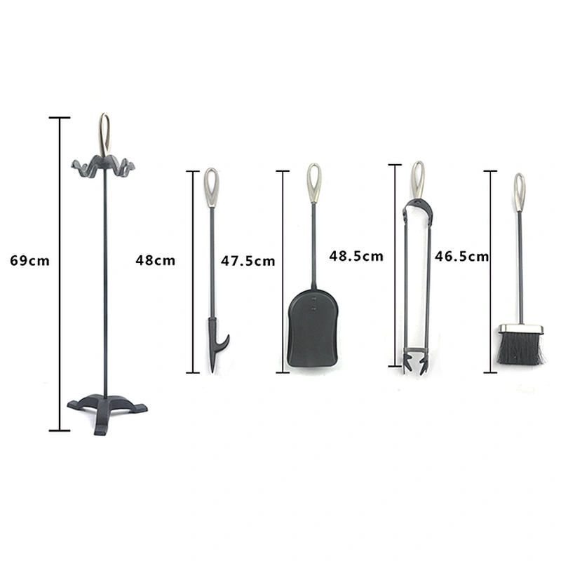 Hot Selling and High Quality Fireplace Tool Set Metal Fire Side Tools Set