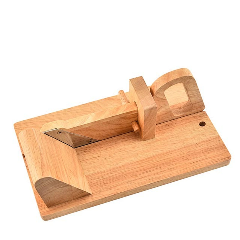 Hot selling food grade wood ham slicer  manual sausage Guillotine