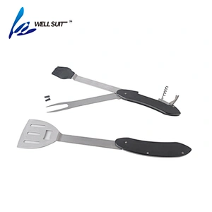 Barbecue tool 3pc bbq set grill  tool set kit barbecue stainless steel