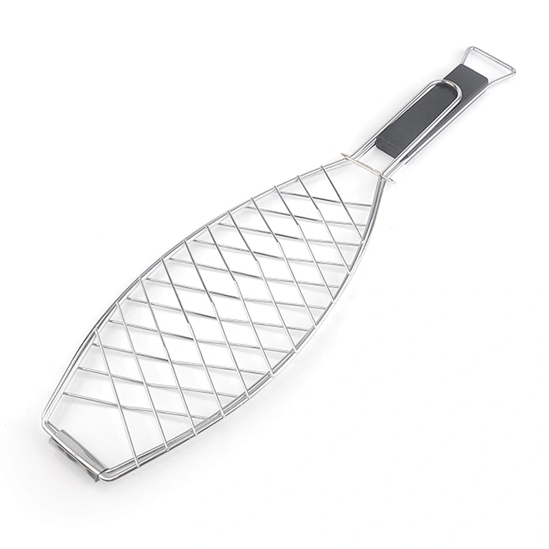 Food grade novelty portable outdoor bbq wire fish grill for Barbecue tools