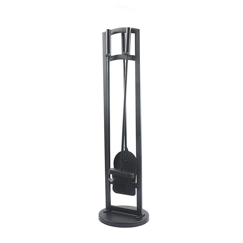 4 Piece Iron Indoor  Fireplace Tools Set With Holder