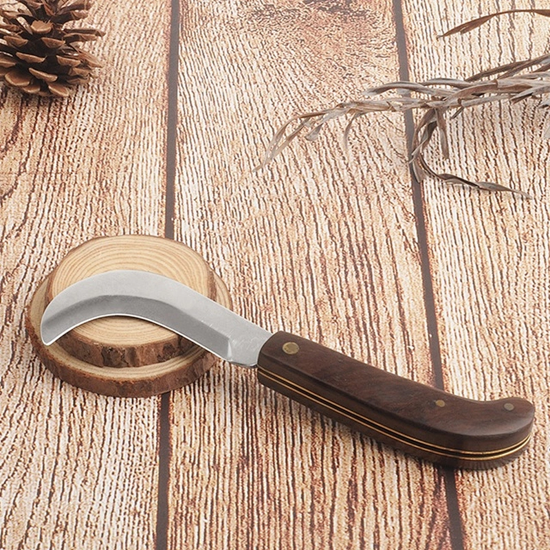 Rust-proof double blade folding Grafting knives  Wood Handle Stainless Steel Folding Pocket Knife