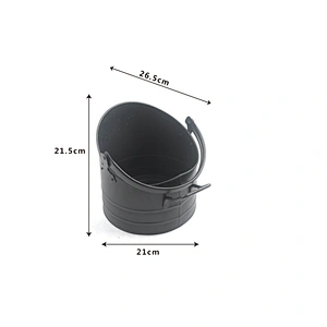 fireplace accessory tool coal hod bucket with  handle