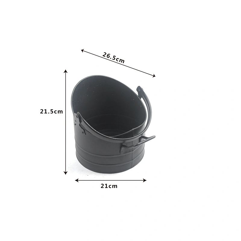 fireplace accessory tool coal hod bucket with  handle
