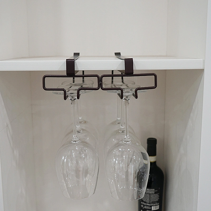 Under cabinet display rack drinking glass rack wine glass hanging rack