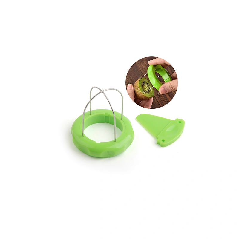 Wholesale Kitchen Gadgets Novelty Stainless Steel Fruit Tool Kiwi Cutter Slicer