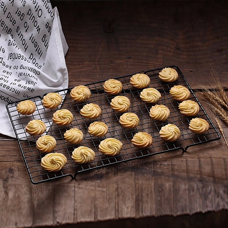 Non-Stick Rectangle Baking Cooling Tool Cake Biscuit Space Saving Cake Stand Tray Rack