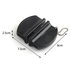 Professional Small Portable Manual 2 Stage Ceramic Chef Knife Sharpener for Kitchen