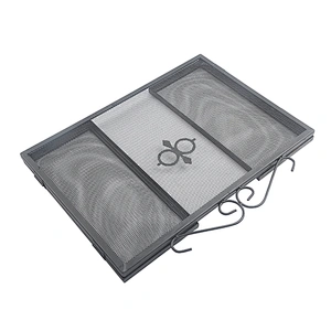 Hot Selling Iron Safe Proof Fence 3 Panel Metal Panel Gate Proof Fireplace Screen Free Standing