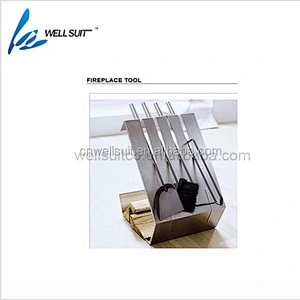 Firewood Log Rack Firewood Storage Fireplace Tool Set with 4 Tools