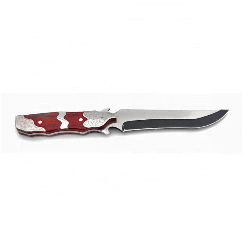 Quality Stainless Steel Outdoor Camping Survival Huntingl Knife with wood handle
