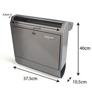 mailbox outdoor stainless steel mailbox wall mounted