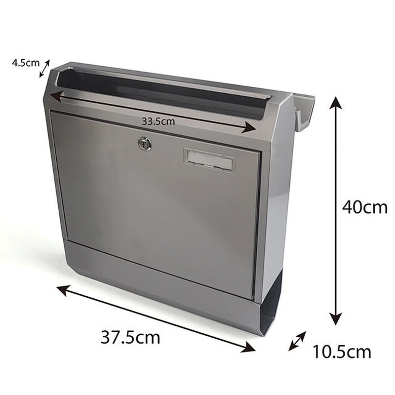 mailbox outdoor stainless steel mailbox wall mounted