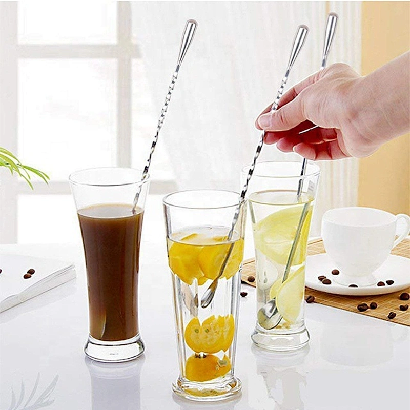 Stainless steel novelty custom silver metal bar tools drink stirrer cocktail stirrers