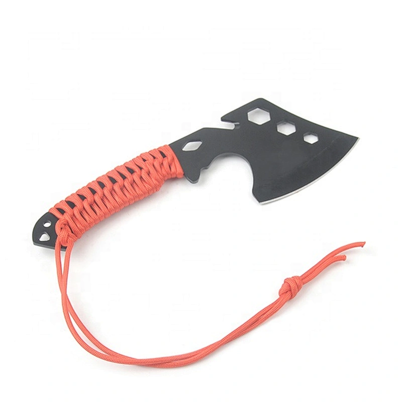 Mini Outdoor Survival Camping Hunting axe handle with Paracord wrap hatchet