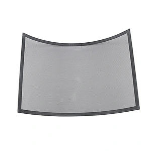 Indoor Fireplace Screen 3 Panel Pewter Wrought Iron Large Screen Outdoor Metal Decorative Mesh Cover Solid Fire Place Fence Leaf