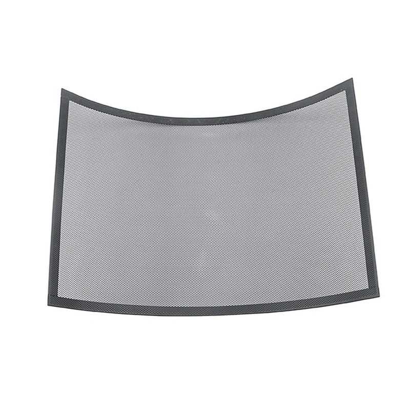 Indoor Fireplace Screen 3 Panel Pewter Wrought Iron Large Screen Outdoor Metal Decorative Mesh Cover Solid Fire Place Fence Leaf