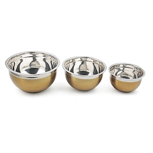 Cheap wholesale Non Slip Bottom Multipurpose Stainless Steel Mixing Bowl set