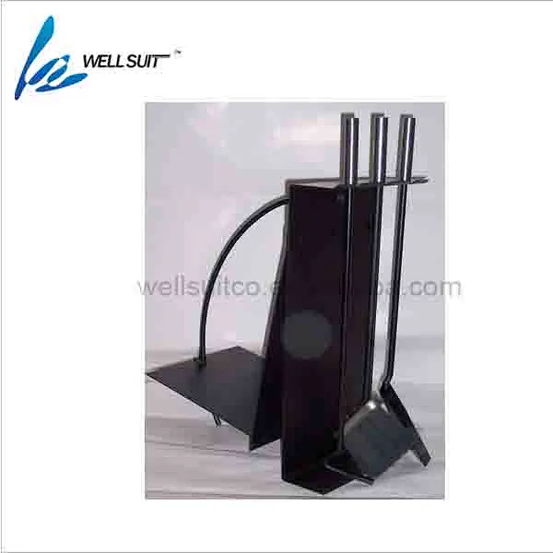 Hot selling fireplace log rack stainless steel fireplace accessory