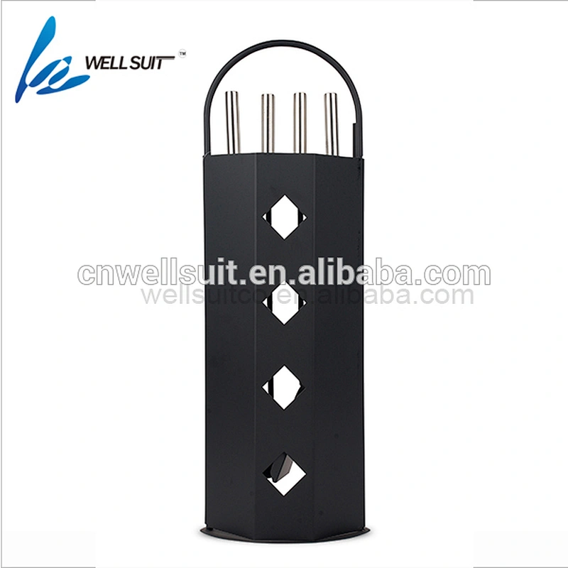 Pleasant Hearth 4-Piece Steel Fireplace Tool Set