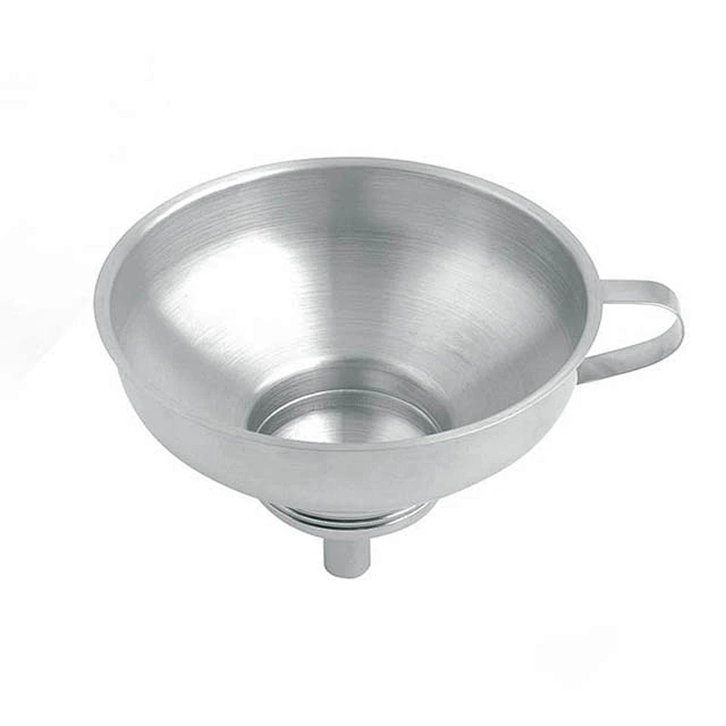 Food Grade Metal Stainless Steel Oil Funnel With Filter