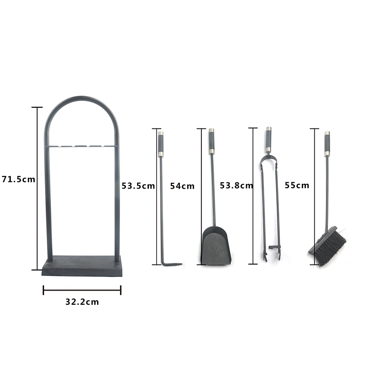 Outdoor fireplace Arch metal fireplace tool set