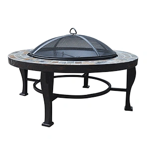 Patio heater outdoor used Square wood burning carbon steel fire pit for Garden BBQ