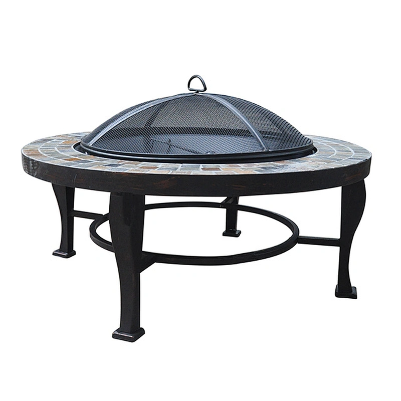 Patio heater outdoor used Square wood burning carbon steel fire pit for Garden BBQ