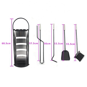 Newest Design Luxury Wrought Iron Fireplace Tool Set