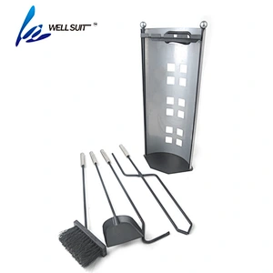 High Quality Rustic stainless steel iron Fireplace Tool set