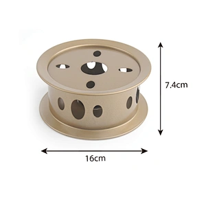 Stainless steel tea coffee milk pot candle tea warmer base