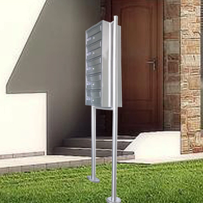 Outdoor free standing metal garden mailbox