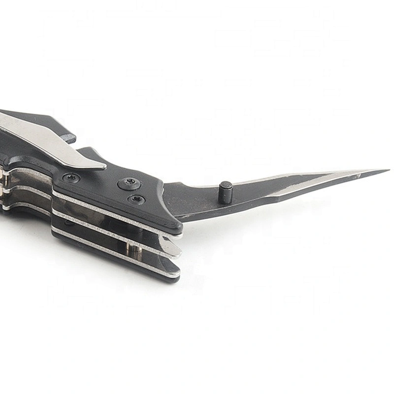 Black Aluminium Handle Stainless Steel Blade  Pocket Folding Knife