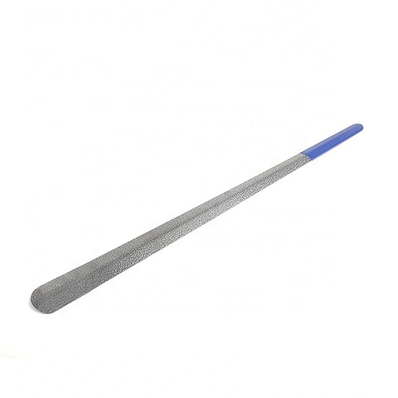 Elegant 61cm extra long shoehorn colorful painting metal shoe horn with long handle