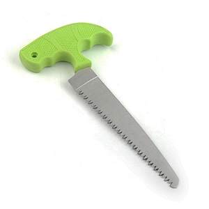 2019 hot selling   green handle  stainless steel wood cutting saws