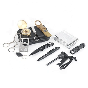 Multifunctional survival outdoor hiking fishing camping kit
