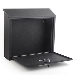 Good quality metal Iron with powder coating wall mounted mailbox lockable letterbox postbox