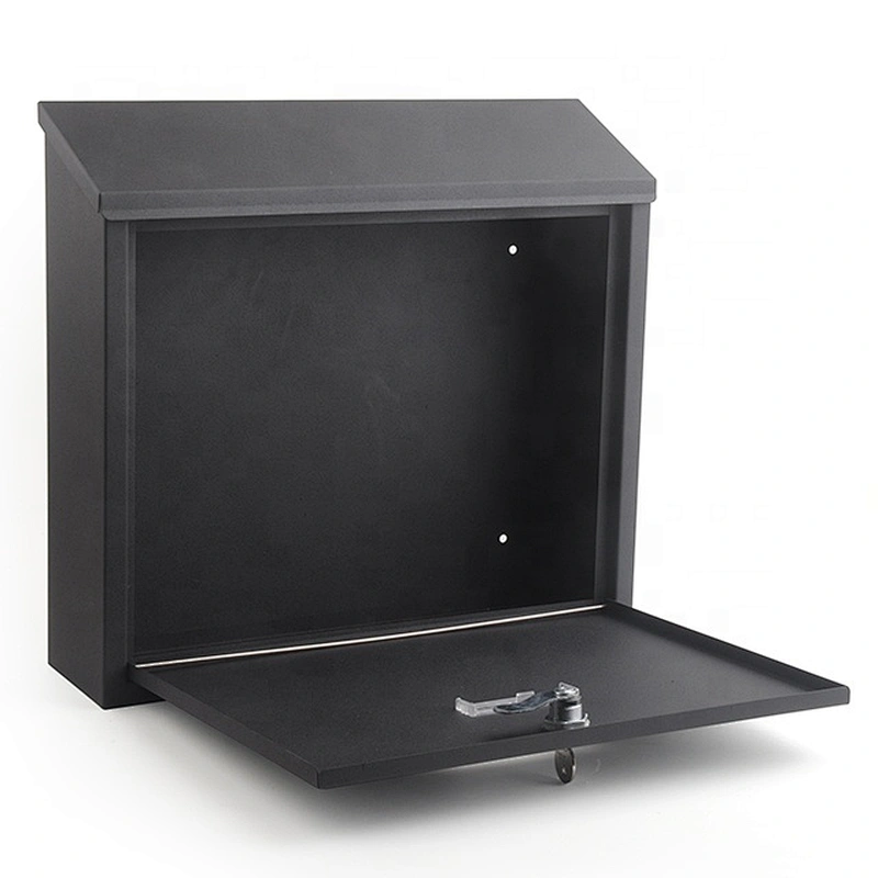 Good quality metal Iron with powder coating wall mounted mailbox lockable letterbox postbox