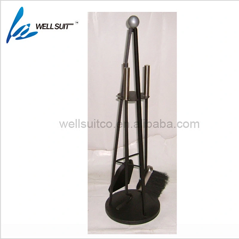 Hot selling stainless steel fireplace accessory 5 in 1 outdoor indoor fireplace tool set