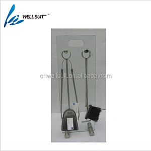 High Quality Rustic stainless steel iron Fireplace Tool set