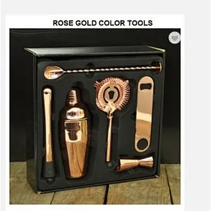 Australia 6pcs copper cocktail tool set with gift box for sell