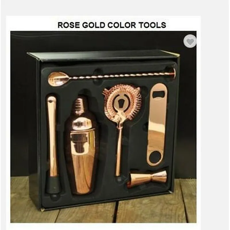 Australia 6pcs copper cocktail tool set with gift box for sell