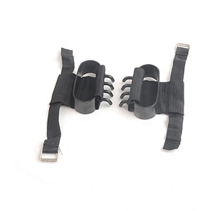 Easy Portable Winter Season Snow Ice Walking Hiking Climbing Fishing Four  Steel Spikes Hand Claws