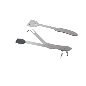 New 3 Pcs Stainless Steel BBQ Barbeque Cooking Utensil Tool Set