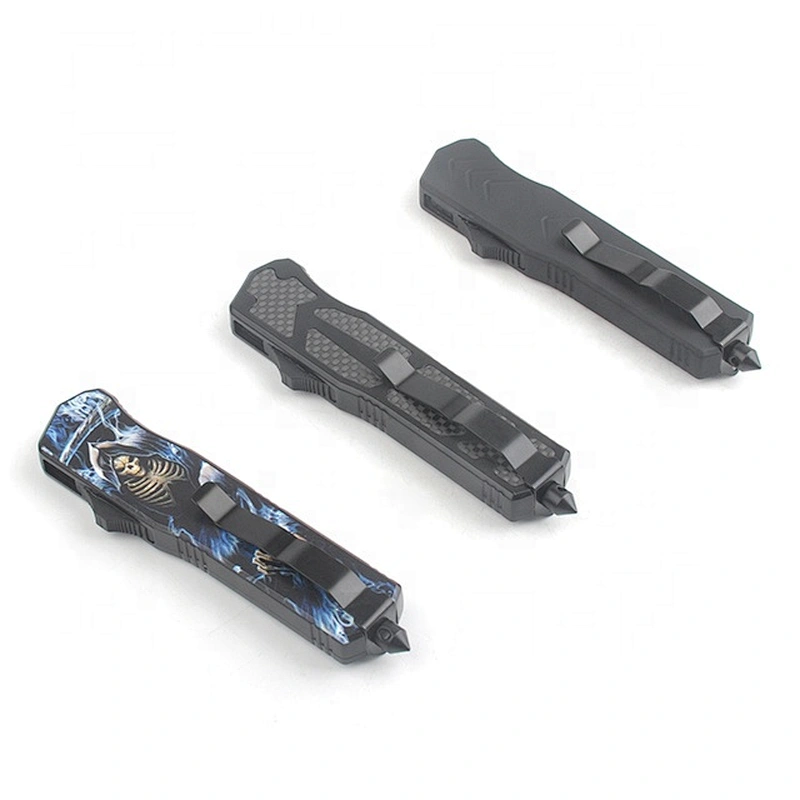 Edge Small Blades Stainless Steel Straight Knives Blade Pocket Folding Survival Titanium Personalized Edc Keychain Knife