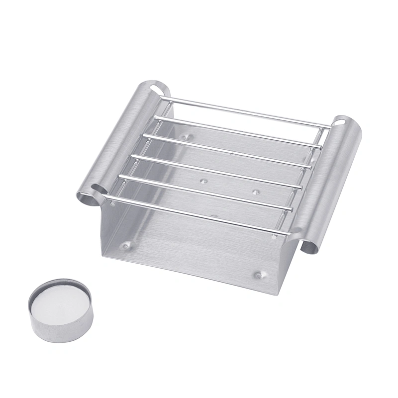 Round tea light food warmer coffee stainless steel teapot heating warmer tea warmer