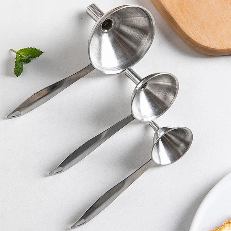 New design hot selling stainless steel kitchen funnel