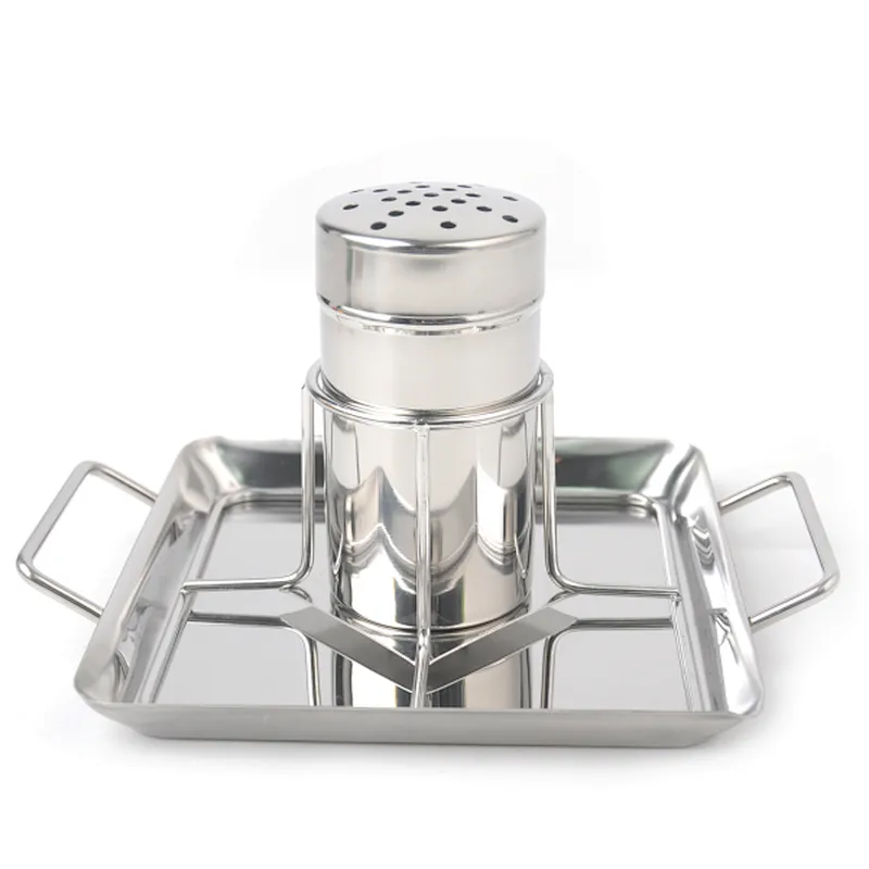 Vegetable Wok Nonstick Grill Basket BBQ Beer Can Chicken Roaster