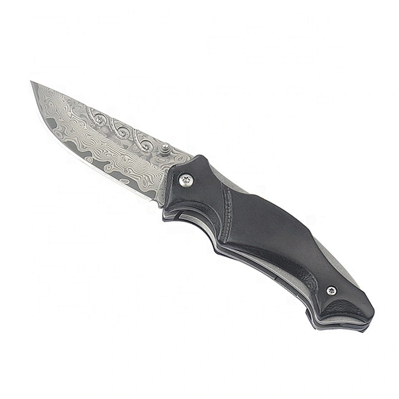 Wood handle pocket  knife OEM camping knife