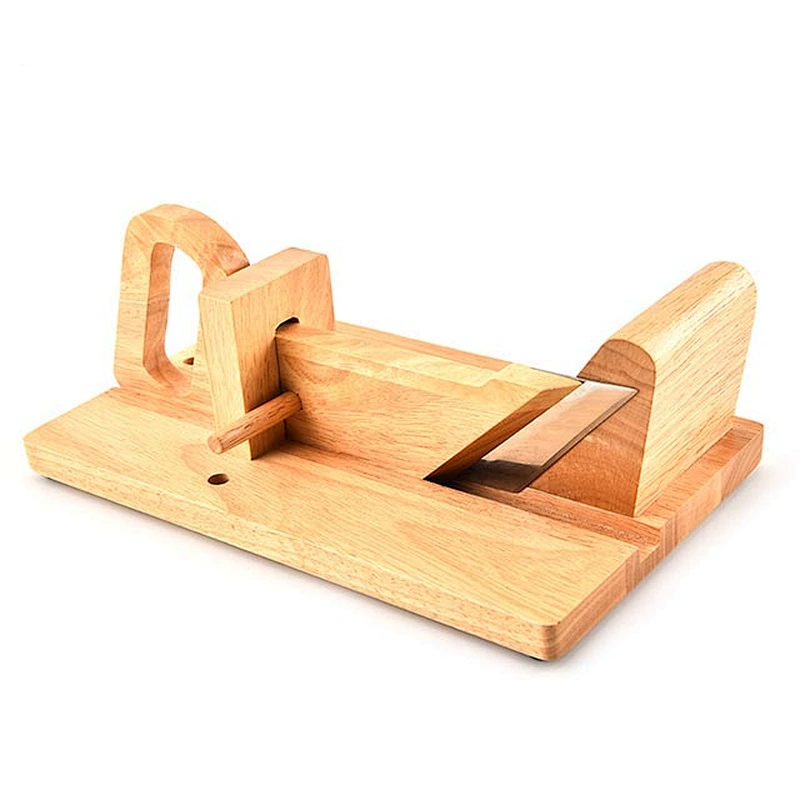 Hot selling food grade wood ham slicer  manual sausage Guillotine